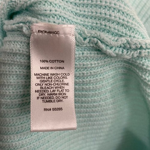 Suéter Express Azul Claro Cuello en V Tejido Talla Mediana - Imagen 5 de 8