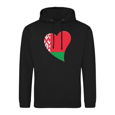 Unisex Hoodie Belarus Flagge Herz Geschenkidee Belarus Geschenk Präsent Mitbring