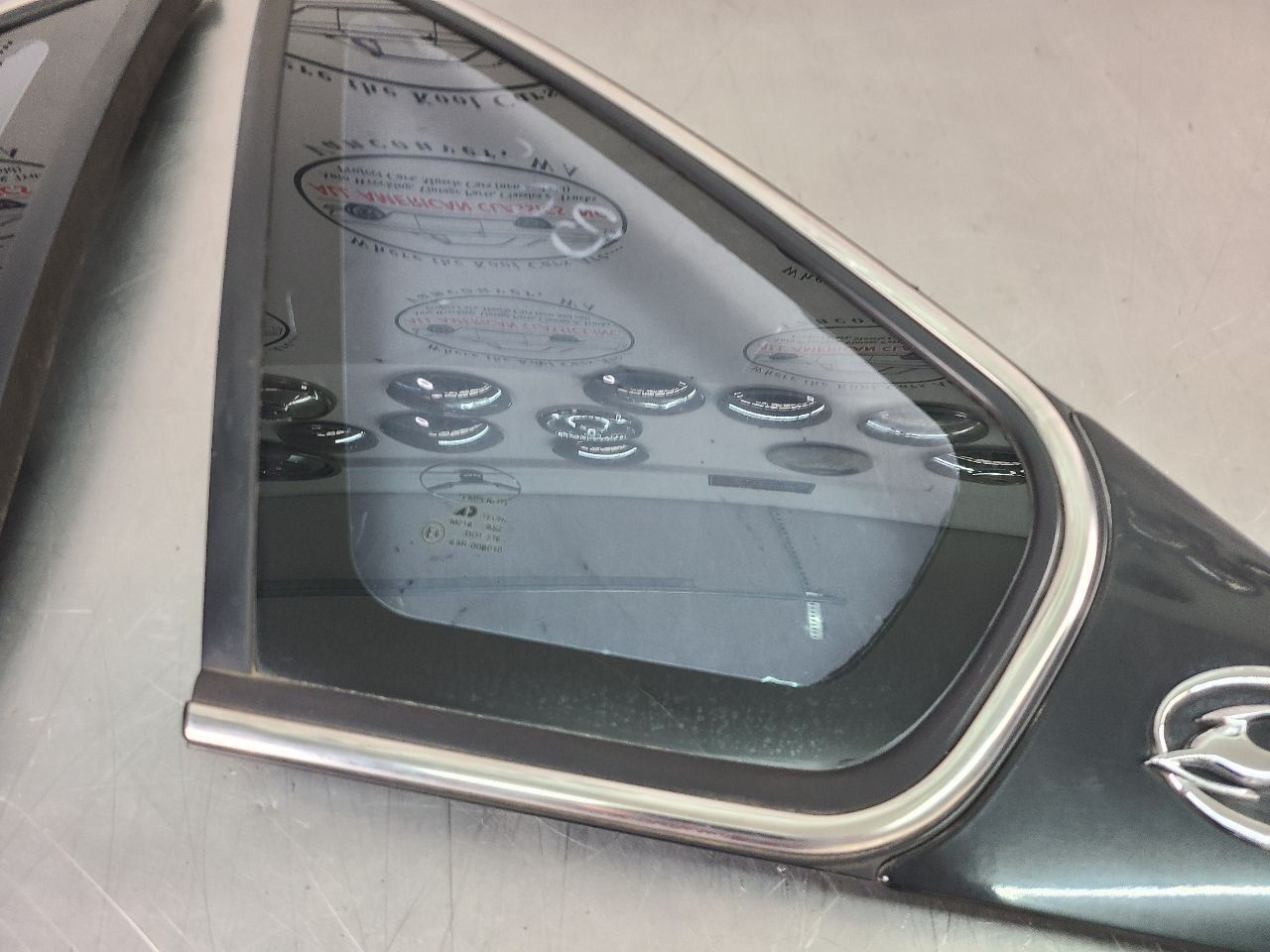 1994 Impala SS Rear Quarter Glass Pair w/ Sail Panels, Right/Left , RH/LH - OEM