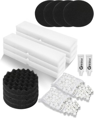 18 Pcs Replacement Filter Media Kit Fit for Fluval FX4/FX5/FX6 Aquarium Filters
