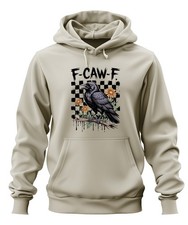 F-Caw-F Raven Daisy Gothic Vintage Black Crow Funny Unisex Hoodie Ka