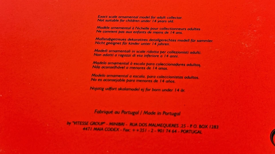 RARE Vitesse La Storia LSF02 Ferrari 312T 1:43 Diecast Niki Lauda 1975 F1 Champ - Image 4 of 4