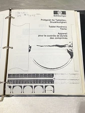 Schleuniger 6-D Tablet Hardness Tester - Users Guide / Instruction / Manual