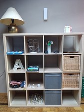 Scaffale KALLAX effetto rovere 147x147x39cm come nuovo, divisore d'ambiente