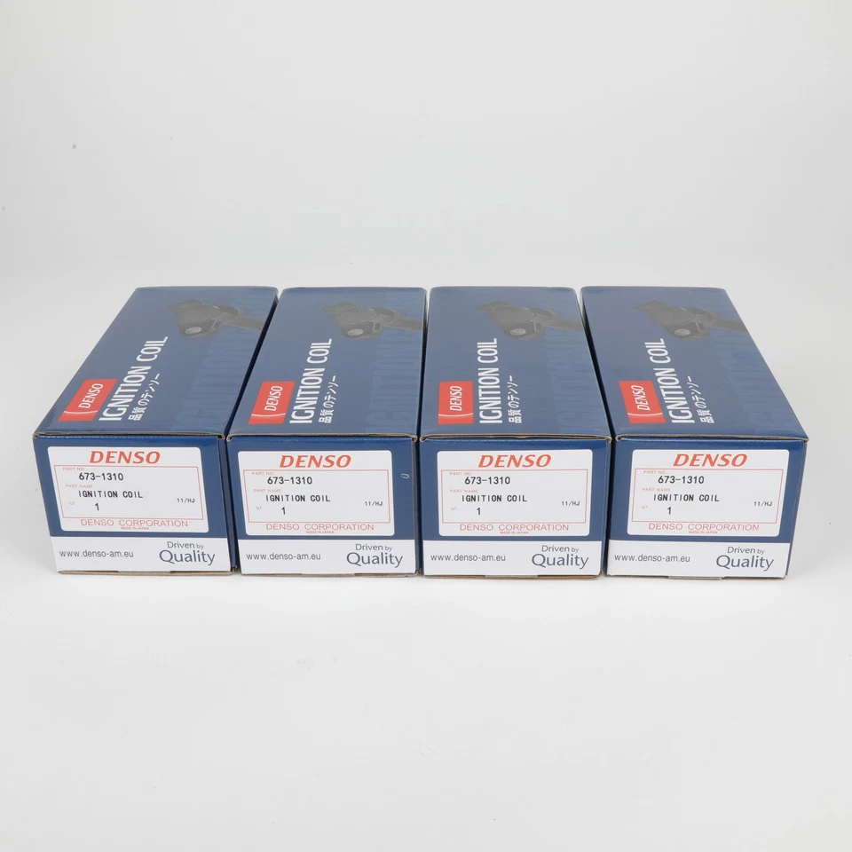 4PCS Ignition Coil NEW For Denso 90919-02258 673-1310 Toyota Corolla Prius 1.8L Foto 4 de 4