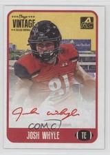 2021 Onyx Vintage College Auto Red Ink /25 Josh Whyle #CAJW Auto 0wp8