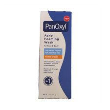 PanOxyl Acne Foaming Wash 10 Benzoyl Peroxide Maximum Strength 5.5 oz