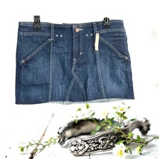 Levi s NWT Vintage Denim Mini Skirt Classic 4 Pockets Red Tab Cowgirl Size 30