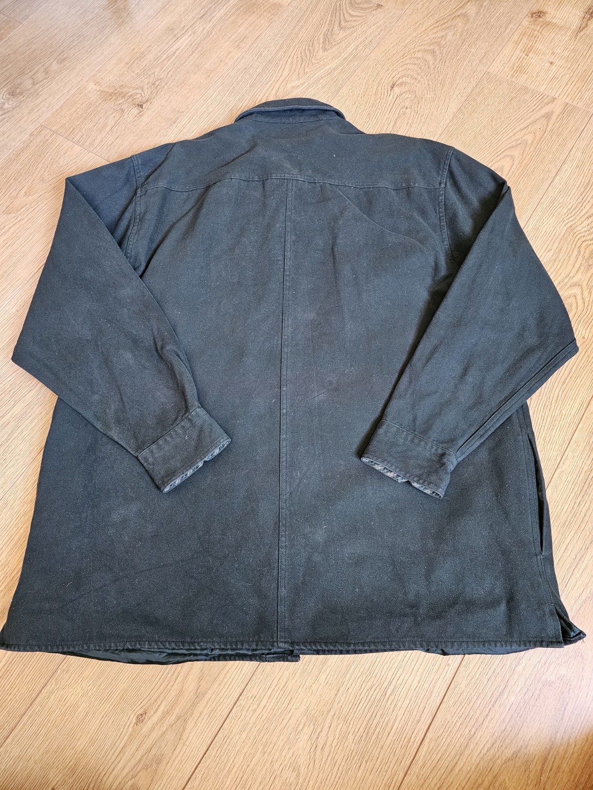 Levi's Men Large Dark Green Lined Shirt Jacket Heavyweight Canvas Coat image 8