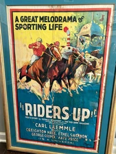 original vintage American theatrical lithograph titled “The Riders Up! see pics