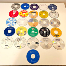 Vintage, Lot of 20 Childrens CDs plus 6 non-vintage CDs  Memorex Case holds 48