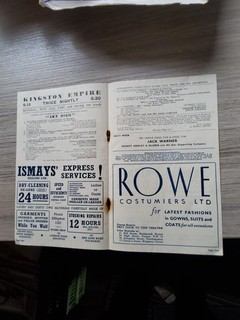 THEATRE PROG 1949 KINGSTON EMPIRE JIMMY EDWARDS FREDDIE FRINTON SKY HIGH