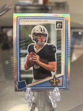 2025 Panini Optic Rated Rookie Tyler Shough #223 Silver Holo Prizm RC Saints