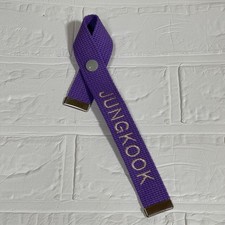 BTS Jungkook Name Tag Strap Purple Charm Rare, MIB, Collectible