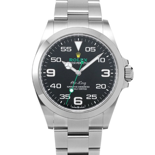 ROLEX Air King 126900 Black Case Size 40 x 40 mm Men's Used Watch #52519