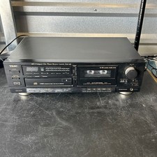 TEAC AD-3 Compact Disc Player Reverse Cassette Deck Combo 1990 AS IS For Parts