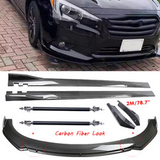 For Subaru Legacy 09-21 Carbon Fiber Front Bumper Rear Lip Spoiler Side Skirt