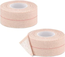 2 Rolls Adhesive Elastic Tape Bandage Tape Wrap Flexible Stretch Bandages for Sp