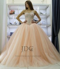 Top crystals corset wedding dress wedding dress 32-60 plus size n.measurement Champagne