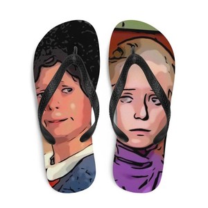 Jan Brady Inspired Flip Flops Retro Middle Child Summer Sandals