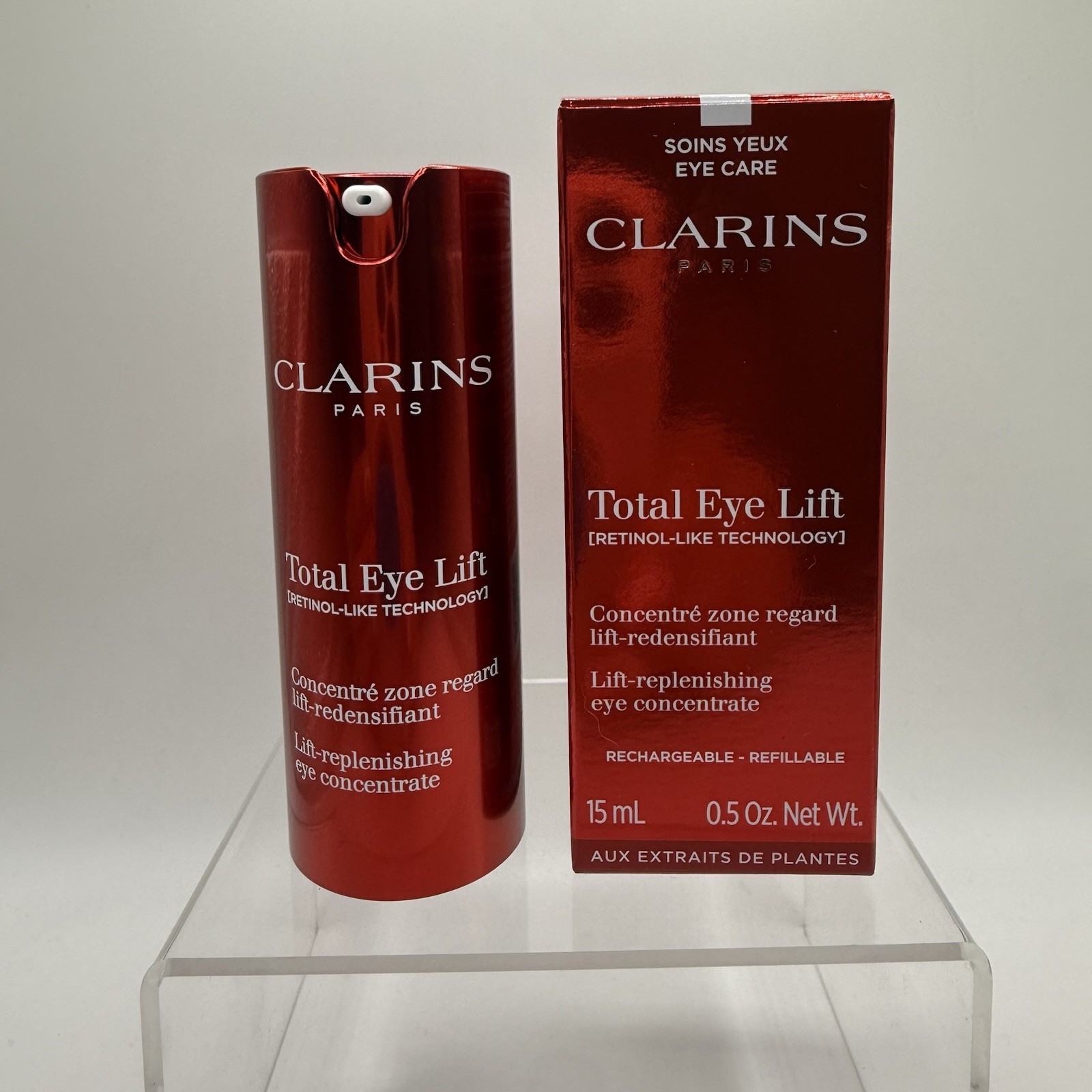 Clarins Paris Total Eye Lift Replenishing Eye Concentrate 15 mL/0.5 Oz