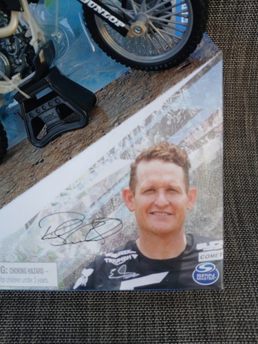 Spin Master SX Supercross Ricky Carmichael Triumph TF 450 Moto X Motorcycle Rare - Picture 3 of 5