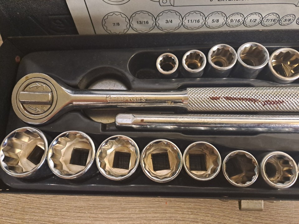 Kamasa Tools 24Pc AF/Metric 3/8'' Socket Set | eBay UK
