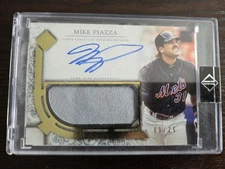 Mike Piazza 2024 Topps Transcendent Game-Used Jersey Relic Auto /25 Sealed
