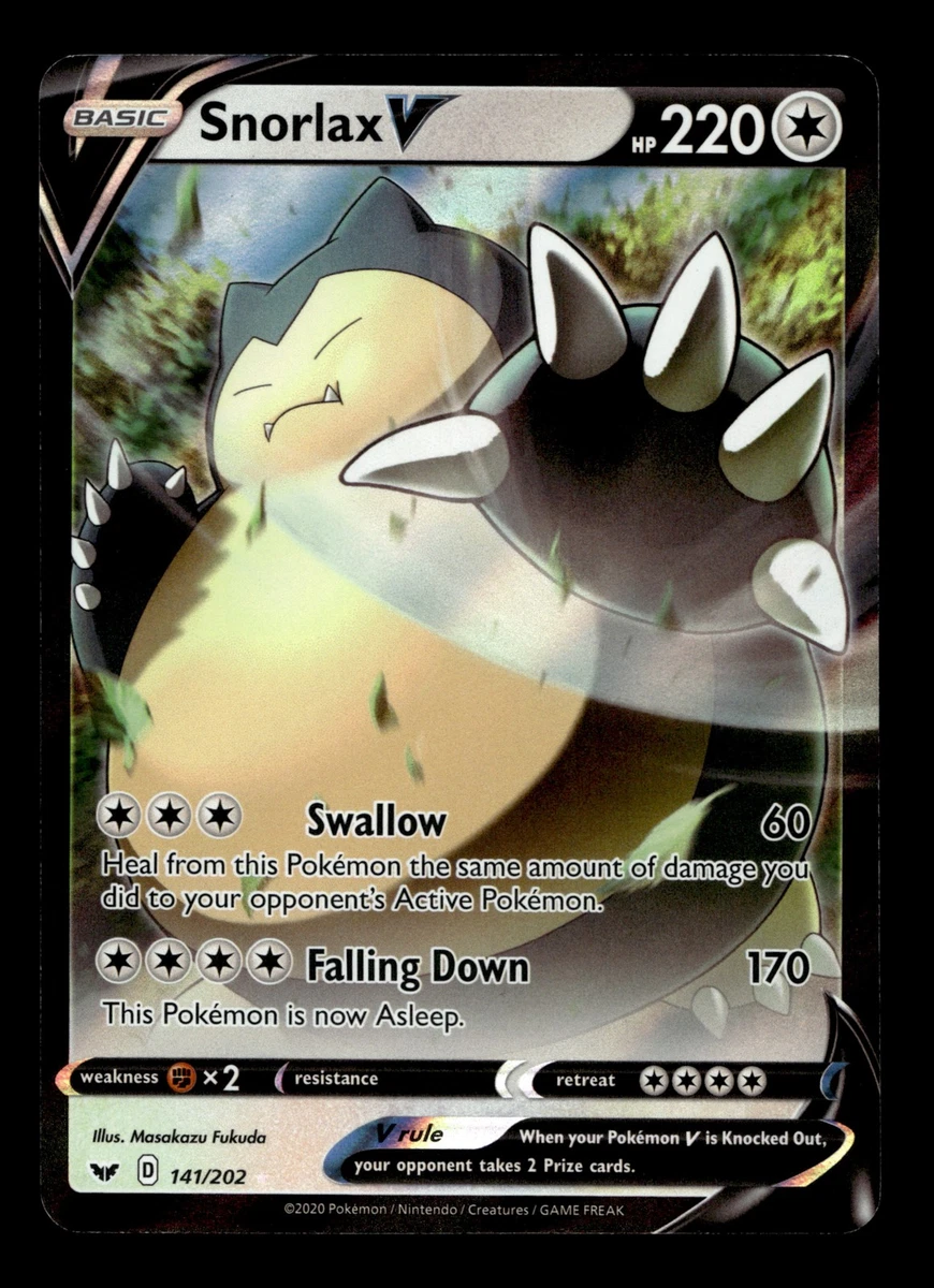 Snorlax V Pokémon TCG Cards for sale | eBay