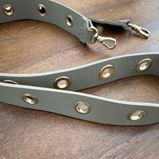 Gray/Gold Women's Detachable Strap/Handle Solid Strap w/ Grommets & Swivel Clips