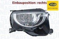 Magneti Marelli 712507201129 Hauptscheinwerfer Rechts Scheinwerfer FüR Fiat