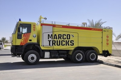 LKW Foto Iveco fire department vehicle Vereinigte Arabische Emirate gelb #k5oz