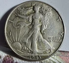 1943 Walking Liberty Half Dollar 50c Original Toned Silver Coin