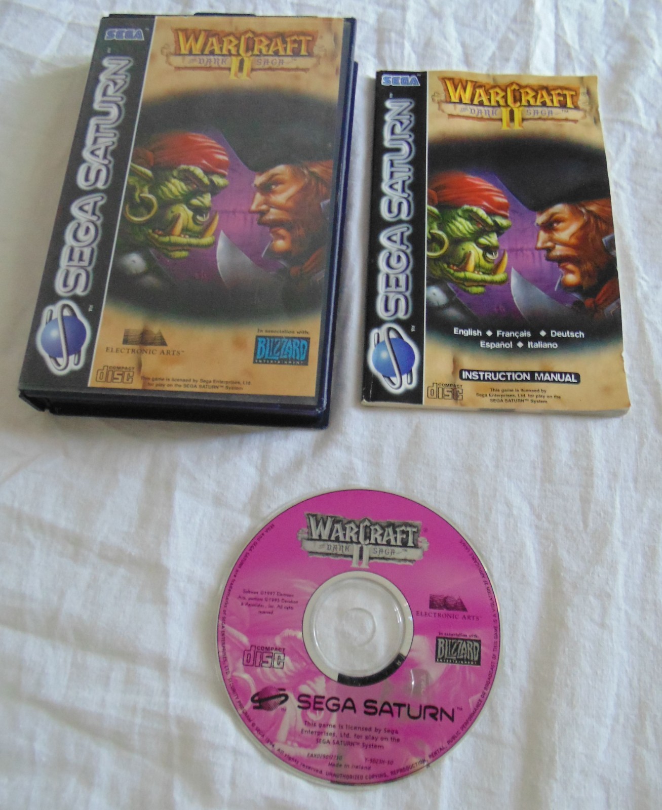 Warcraft 2 (II) The Dark SAGA authentique version originale sega saturn