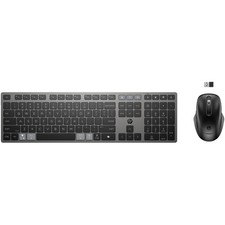 HP Tastiera e Mouse Wireless Ricaricabili Multidispositivo Nero