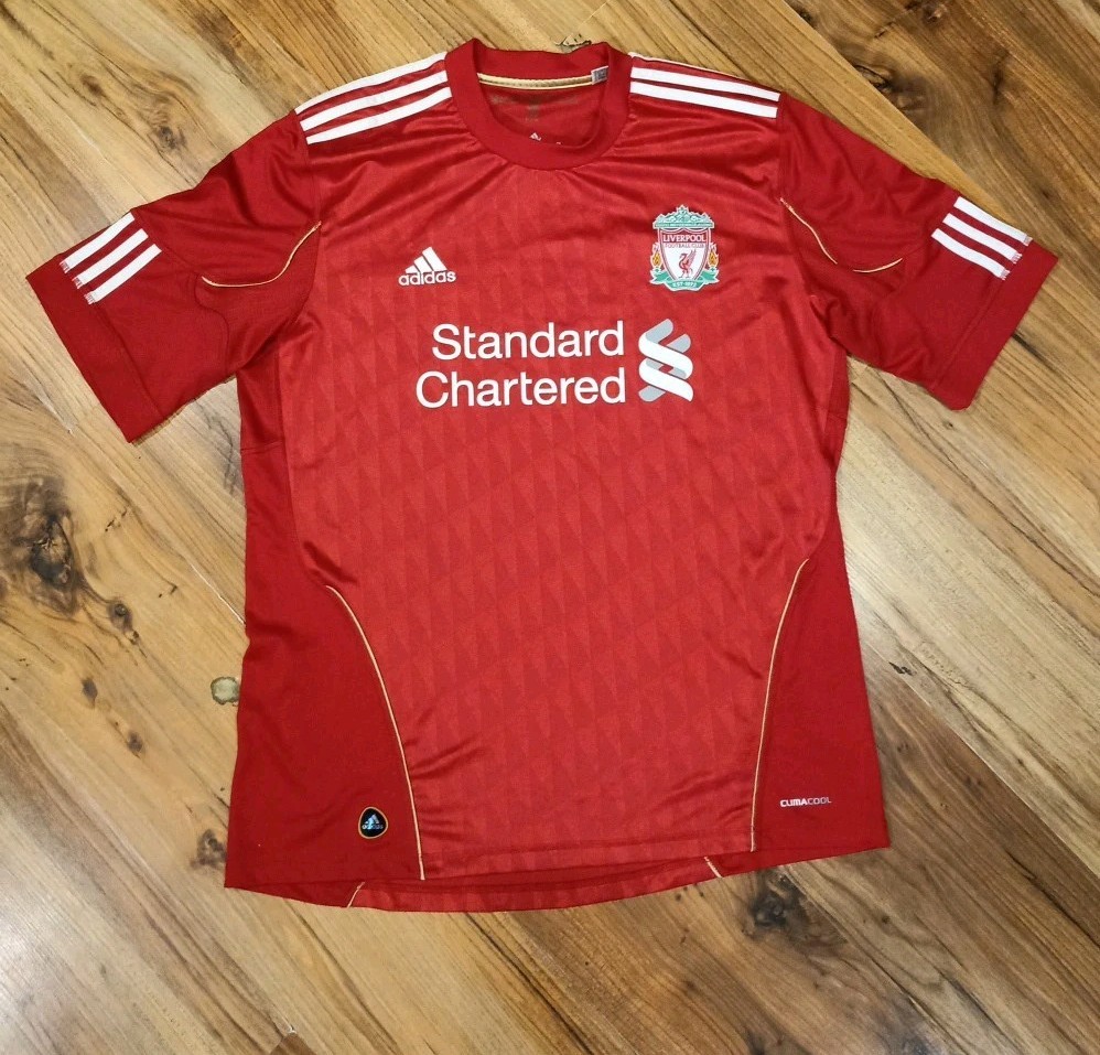 Adidas FC Liverpool 2010/2012 Vintage Soccer Jersey Size L