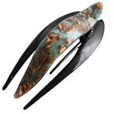 Handmade Celluloid French Design Tortoise Shell Barrettes Side-slide Opening ...