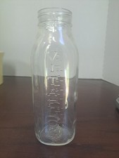 1950s Vitaflo 8oz Glass Baby Bottle Made In USA