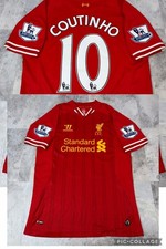 Warrior FC LIVERPOOL 2013/2014 COUTINHO #10 SOCCER FOOTBALL SHIRT JERSEY Mens M