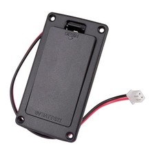 Flat Mount 9V Battery Case Box Holder Black for Electric Guitar Bass Storage