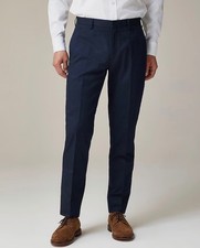 J Crew Men  s Ludlow Slim-fit suit pant in Italian chino Navy size 32/32 NWT
