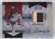 2020 Panini Absolute Jersey Signatures Red 11/49 Adrian Morejon Auto 1f20