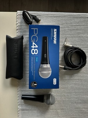 Mic, Mikrofon, Vocalmikrofon, Shure PG48 dynamisches Gesangsmikrofon