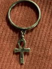 Vintage James Avery Rare Ankh Sterling Silver 925 Dangle Ring GUC