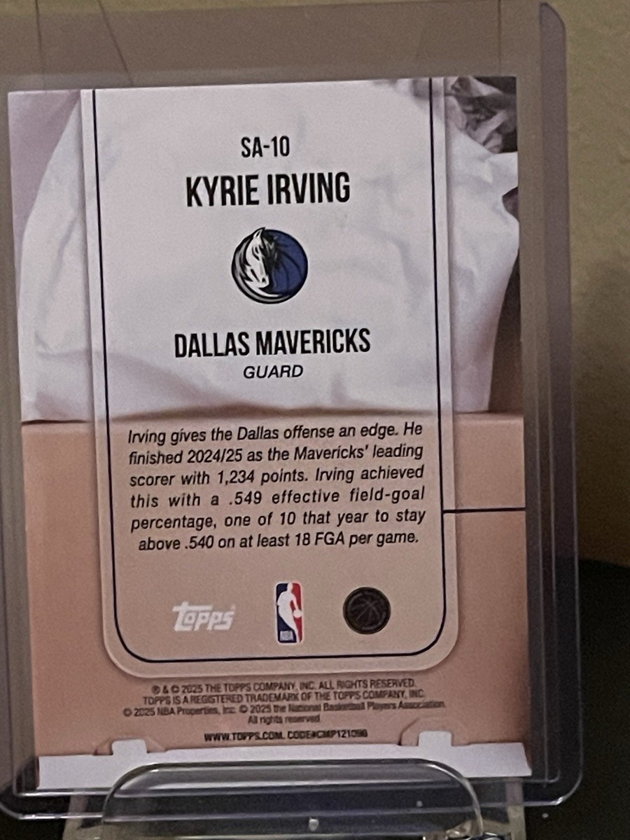 2025-26 Topps NBA Sole Ambition SA-10 Kyrie Irving SSP Case Hit