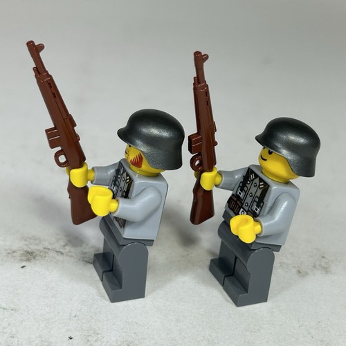WW2 Soldier In Splinter Camo Jacket (Kar98) Minifigure - United Bricks - Foto 12