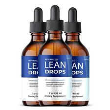 Lean Drops Liquid Supplement, All Natural Max Strength, LeanDrops 3 Pack 