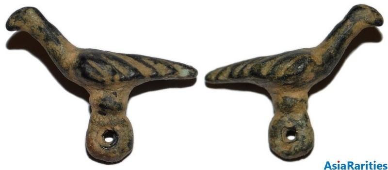 (33597) Soghdian bronze charm bird.