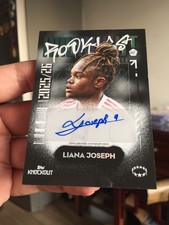 2025-26 Topps Knockout Liana Joseph Olympique Lyonnais Auto Black 7/10 RC