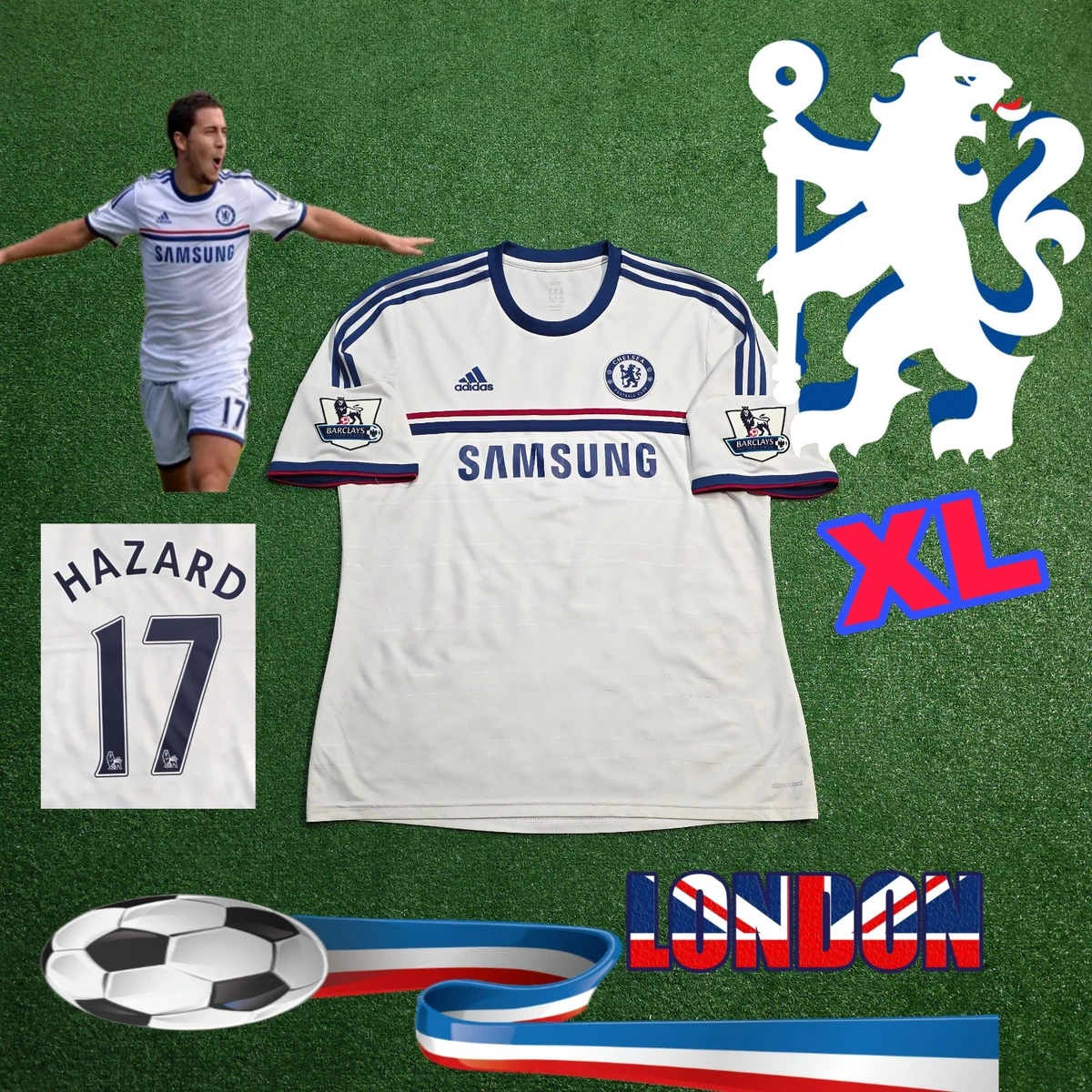 adidas Chelsea White International Club Soccer Fan Apparel and